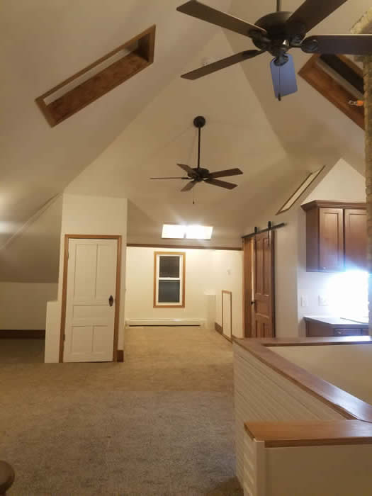 View looking east as you enter from the stairs.