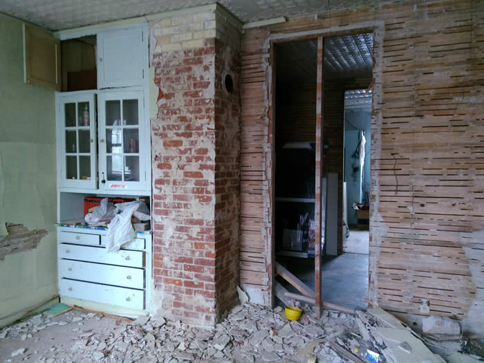 Picture of apartment 4 during renovation